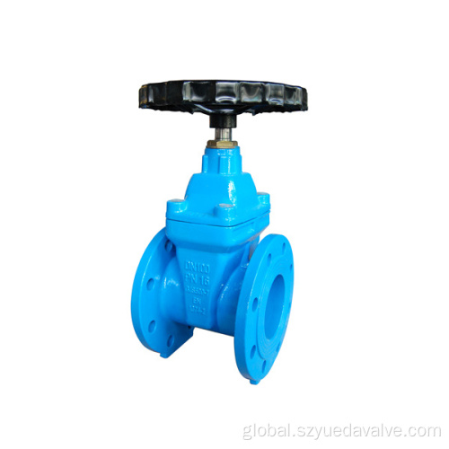 Resilient Seated Gate Valve DIN3354 Pn16 Double Flange Gate Valve Ductile Iron Supplier